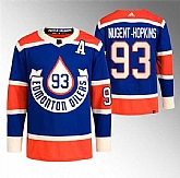 Men's Edmonton Oilers #93 Ryan Nugent-Hopkins 2023 Royal Heritage Classic Primegreen Stitched Jersey Dzhi,baseball caps,new era cap wholesale,wholesale hats